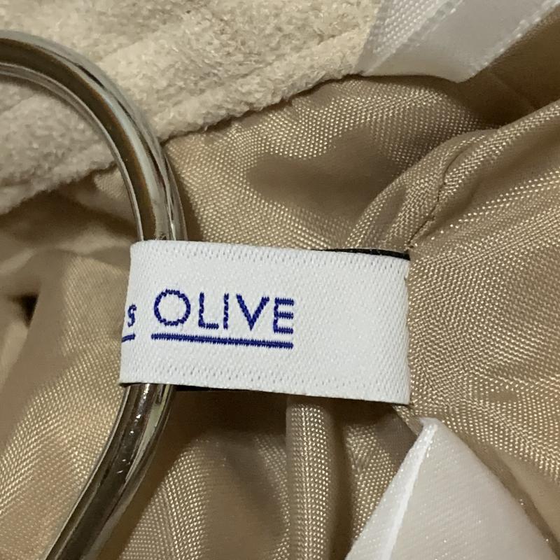 オリーブデオリーブ OLIVE des OLIVE スカート ひざ丈スカート S 無地 ベージュ / ベージュ /  レディース USED 古着 中古 10014919