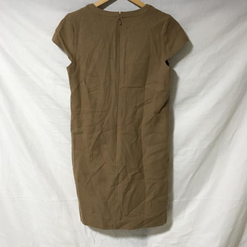 ルクールブラン le.coeur blanc ワンピース ひざ丈スカート 38 無地 茶 / ブラウン /  レディース USED 古着 中古 10015000