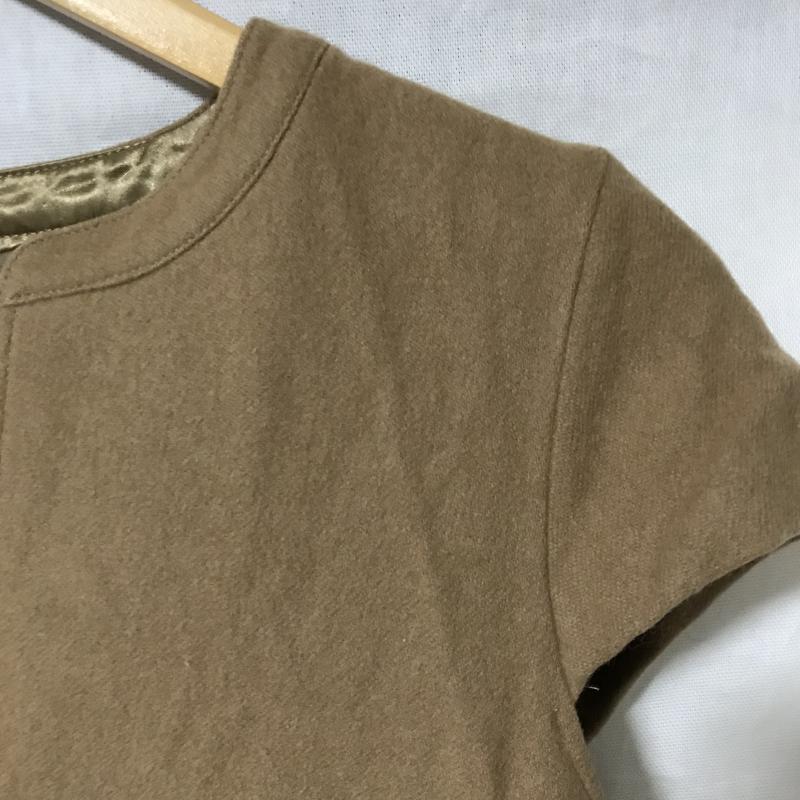 ルクールブラン le.coeur blanc ワンピース ひざ丈スカート 38 無地 茶 / ブラウン /  レディース USED 古着 中古 10015000