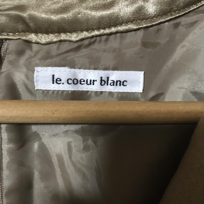 ルクールブラン le.coeur blanc ワンピース ひざ丈スカート 38 無地 茶 / ブラウン /  レディース USED 古着 中古 10015000