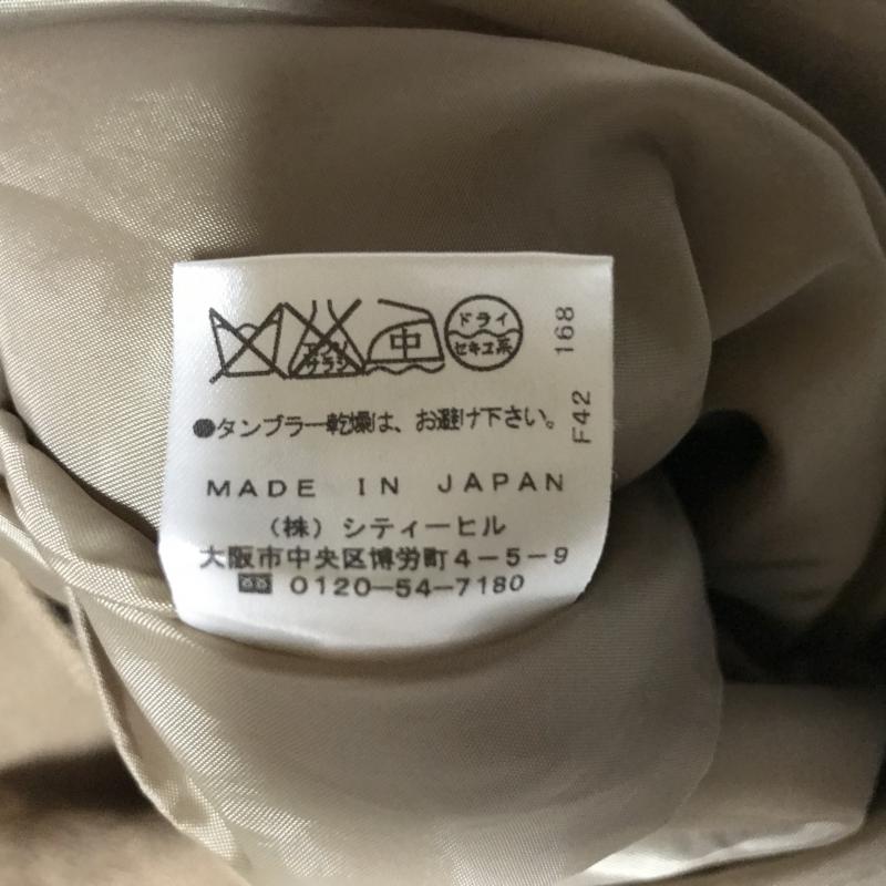 ルクールブラン le.coeur blanc ワンピース ひざ丈スカート 38 無地 茶 / ブラウン /  レディース USED 古着 中古 10015000