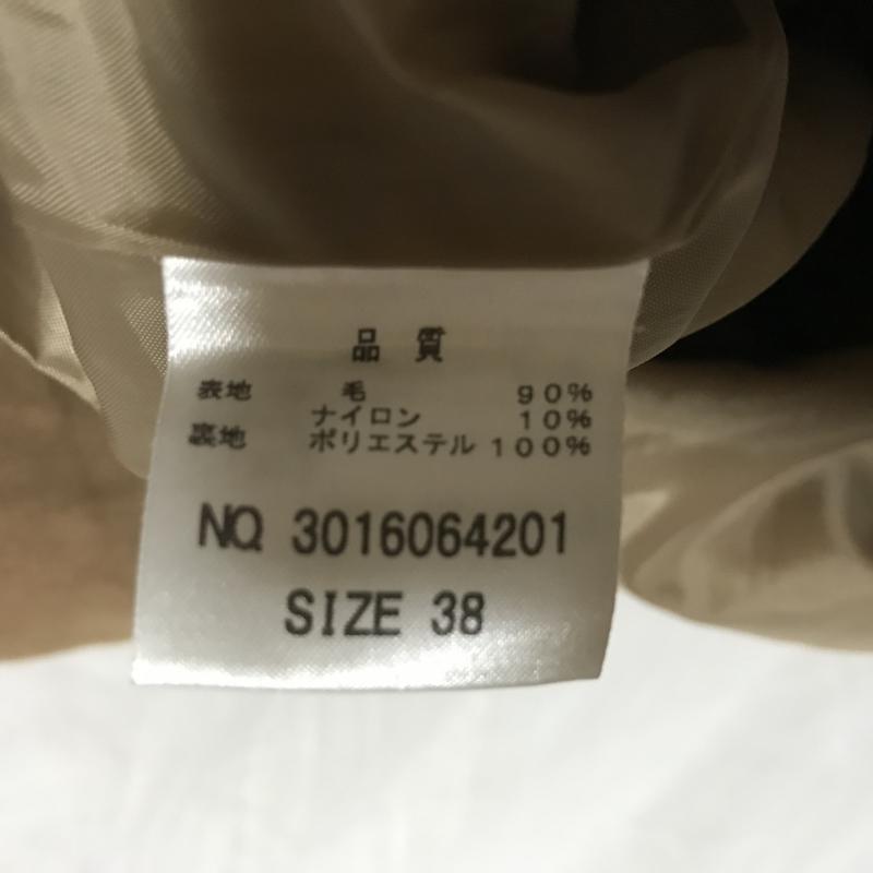 ルクールブラン le.coeur blanc ワンピース ひざ丈スカート 38 無地 茶 / ブラウン /  レディース USED 古着 中古 10015000