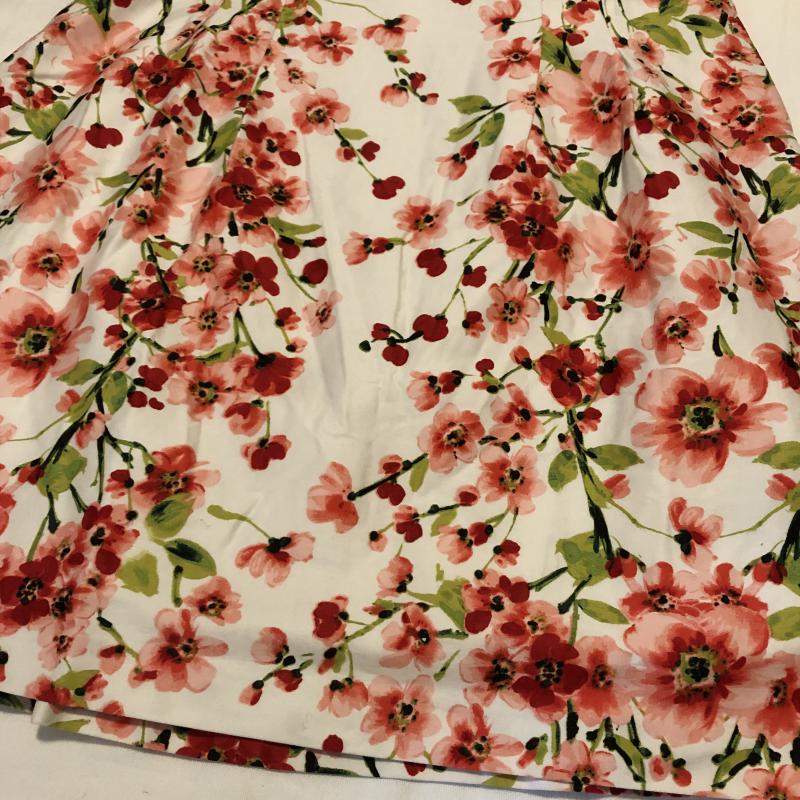 ラルフローレン RALPHLAUREN ワンピース ロングスカート バックジップ 総柄 X 花柄 白 / ホワイト / X 桃 / ピンク / X 赤 / レッド / X 緑 / グリーン /  レディース USED 古着 中古 10015343