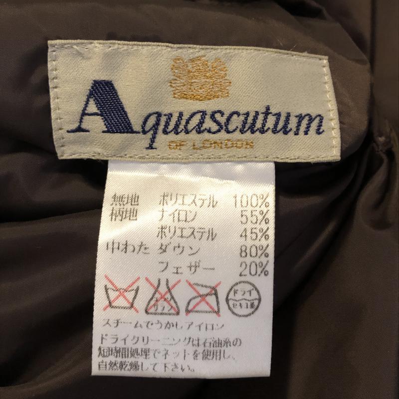 アクアスキュータム Aquascutum ジャケット、上着 ダウンジャケット 無地 茶 / ブラウン /  レディース USED 古着 中古 10015353