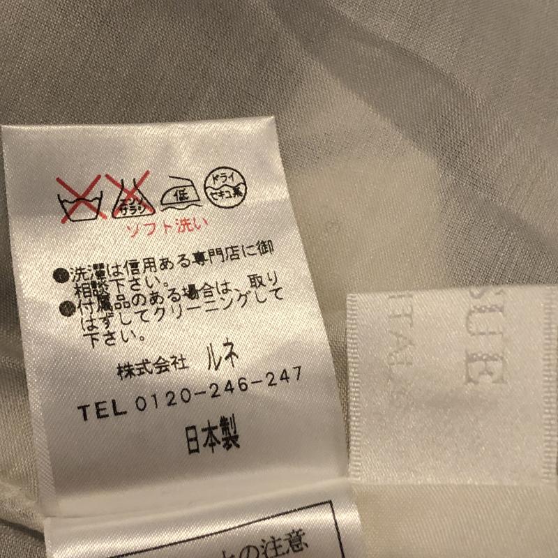 ルネ Rene スカート ひざ丈スカート タフタスカート 36 チェック 白 / ホワイト / X 黒 / ブラック /  レディース USED 古着 中古 10015358