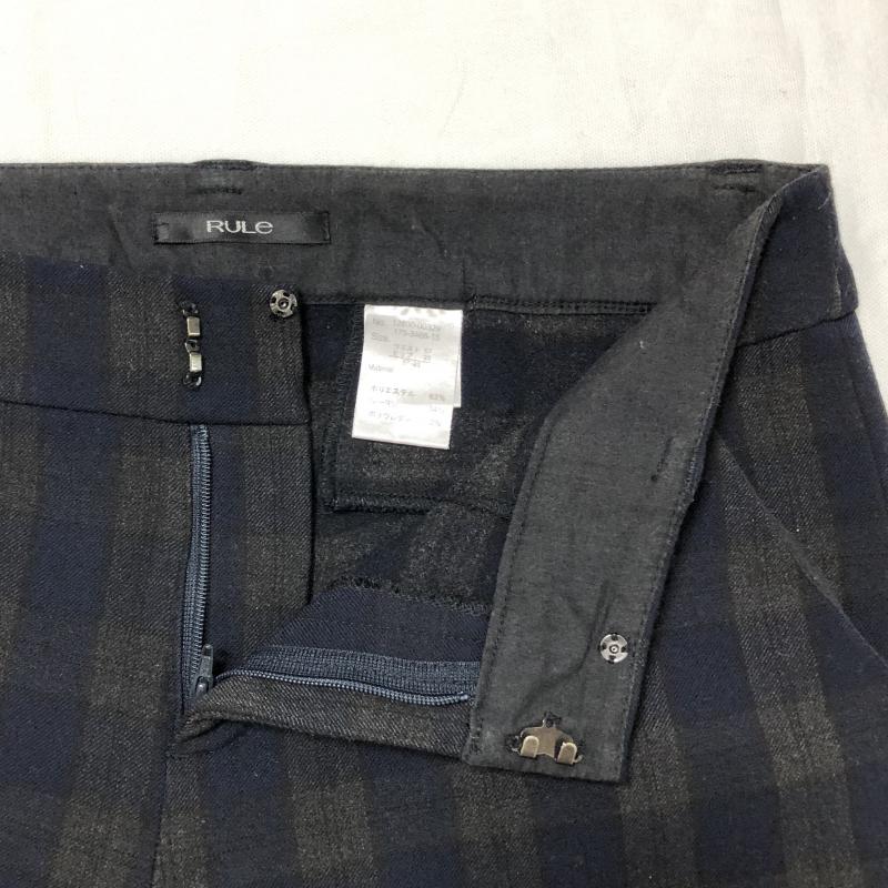 ルール RULe ボトムス ボトムス テーパードパンツ チェック 紺 / ネイビー / X 灰 / グレー /  レディース USED 古着 中古 10015388