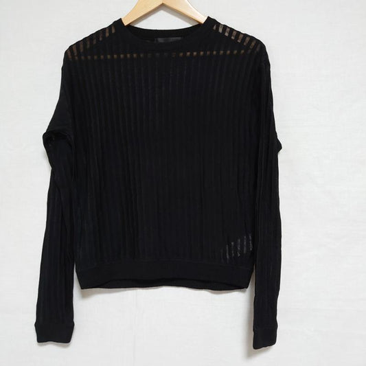 ムルーア MURUA カットソー 長袖 FREE ボーダー柄 黒 / ブラック /  レディース USED 古着 中古 10015406