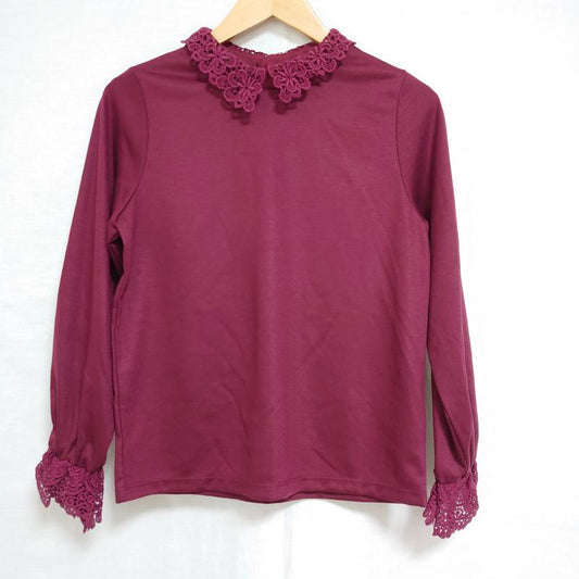 マジェスティックレゴン MAJESTIC LEGON カットソー 長袖 M 無地 X  紫 / パープル /  レディース USED 古着 中古 10015429