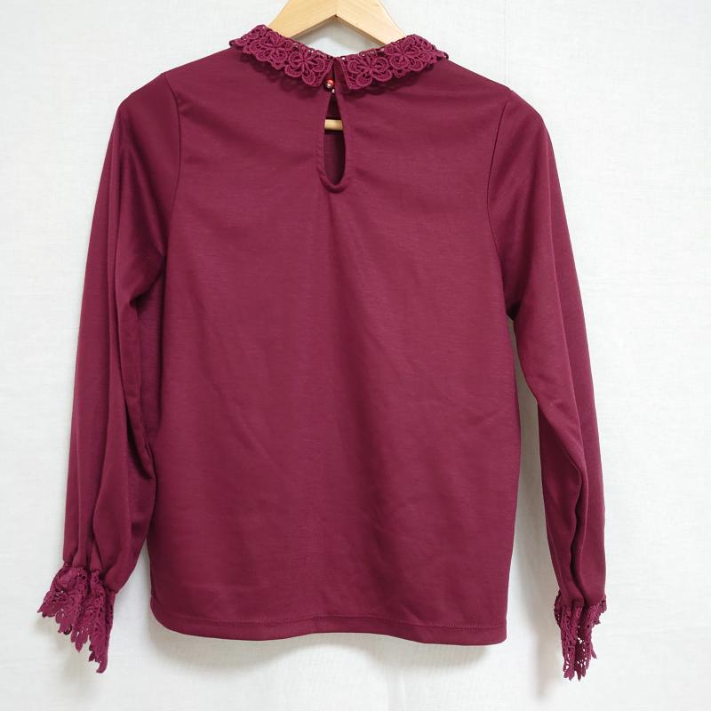 マジェスティックレゴン MAJESTIC LEGON カットソー 長袖 M 無地 X  紫 / パープル /  レディース USED 古着 中古 10015429