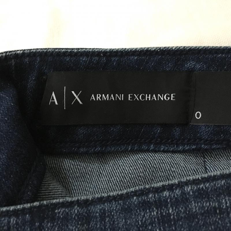 アルマーニエクスチェンジ A/X ARMANIEXCHANGE スカート ひざ丈スカート 0 無地 インディゴ / インディゴ /  レディース USED 古着 中古 10015488