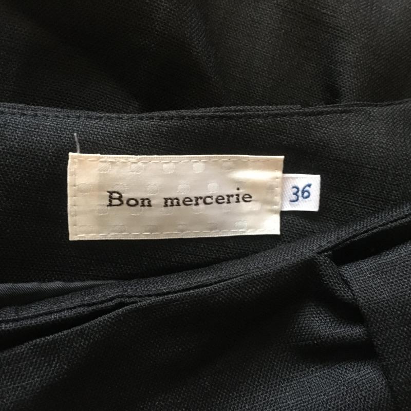 ボンメルスリー Bon mercerie パンツ キュロット 36 無地 黒 / ブラック /  レディース USED 古着 中古 10015528