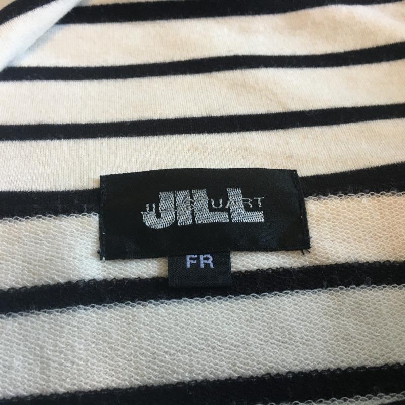 ジル バイ ジルスチュアート JILL by JILLSTUART カットソー 長袖 FREE ボーダー柄 白 / ホワイト / X 黒 / ブラック /  レディース USED 古着 中古 10015547