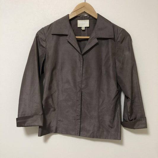 ナチュラルビューティー NATURAL BEAUTY シャツ、ブラウス 七分袖 M 無地 茶 / ブラウン /  レディース USED 古着 中古 10015571