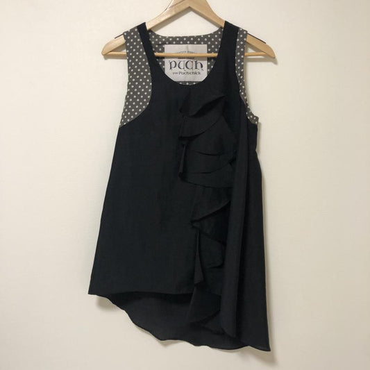 プフ puch タンクトップ タンクトップ FREE 無地 X ドット 黒 / ブラック / X 茶 / ブラウン / X 白 / ホワイト /  レディース USED 古着 中古 10015572