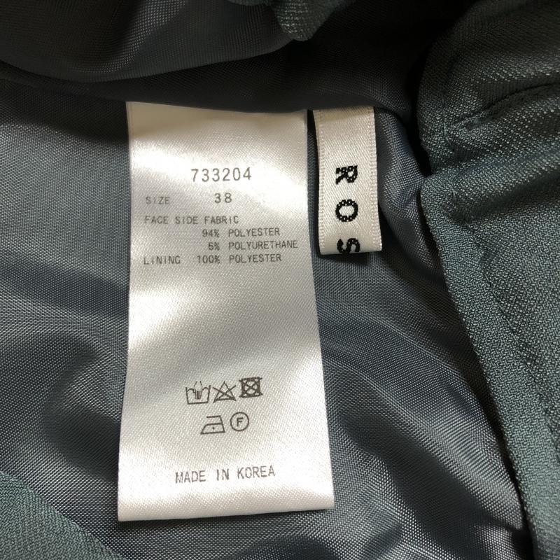 ロージー ROSIEE パンツ スラックス 38 無地 緑 / グリーン /  レディース USED 古着 中古 10015694