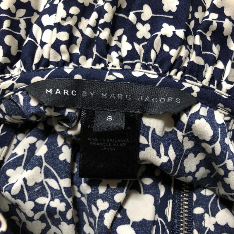 マークバイマークジェイコブス MARC by MARC JACOBS ワンピース ロングスカート S 総柄 白 / ホワイト / X 紺 / ネイビー /  レディース USED 古着 中古 10015705