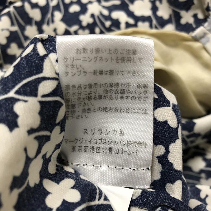 マークバイマークジェイコブス MARC by MARC JACOBS ワンピース ロングスカート S 総柄 白 / ホワイト / X 紺 / ネイビー /  レディース USED 古着 中古 10015705