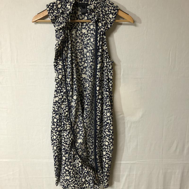 マークバイマークジェイコブス MARC by MARC JACOBS ワンピース ロングスカート S 総柄 白 / ホワイト / X 紺 / ネイビー /  レディース USED 古着 中古 10015705