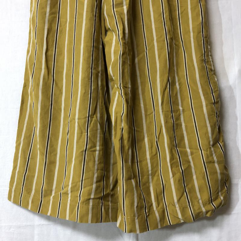 ザラティーアールエフ ZARA TRF ボトムス ボトムス スカーチョ/ガウチョパンツ S ボーダー柄 黄 / イエロー / X ベージュ / ベージュ / X 茶 / ブラウン /  レディース USED 古着 中古 10015724