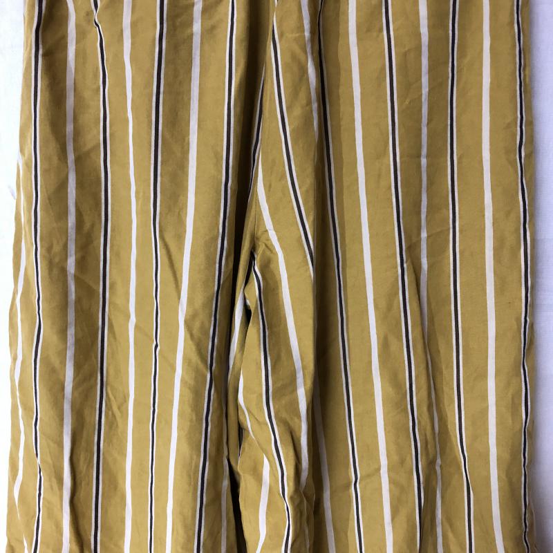 ザラティーアールエフ ZARA TRF ボトムス ボトムス スカーチョ/ガウチョパンツ S ボーダー柄 黄 / イエロー / X ベージュ / ベージュ / X 茶 / ブラウン /  レディース USED 古着 中古 10015724