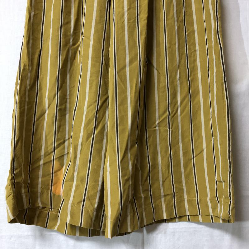 ザラティーアールエフ ZARA TRF ボトムス ボトムス スカーチョ/ガウチョパンツ S ボーダー柄 黄 / イエロー / X ベージュ / ベージュ / X 茶 / ブラウン /  レディース USED 古着 中古 10015724