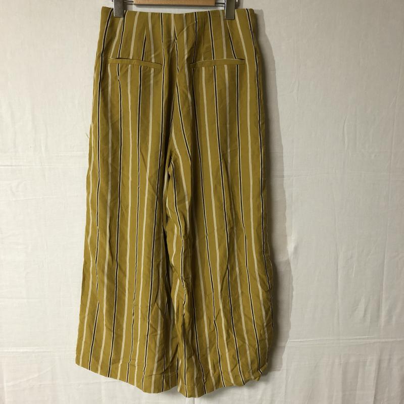 ザラティーアールエフ ZARA TRF ボトムス ボトムス スカーチョ/ガウチョパンツ S ボーダー柄 黄 / イエロー / X ベージュ / ベージュ / X 茶 / ブラウン /  レディース USED 古着 中古 10015724