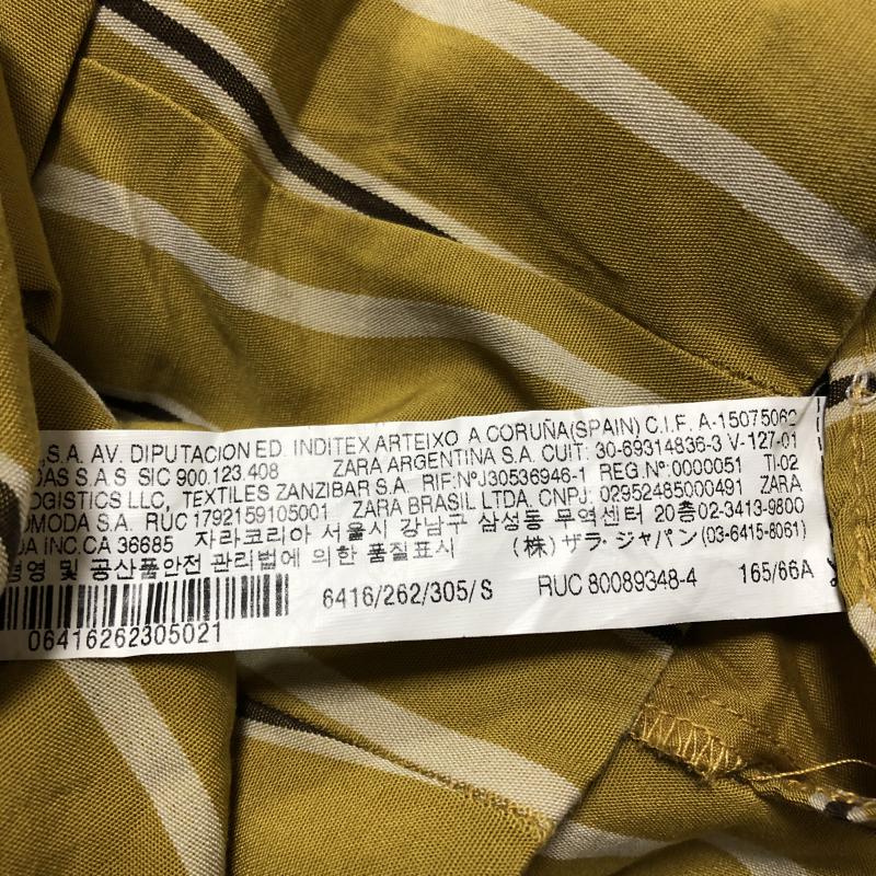 ザラティーアールエフ ZARA TRF ボトムス ボトムス スカーチョ/ガウチョパンツ S ボーダー柄 黄 / イエロー / X ベージュ / ベージュ / X 茶 / ブラウン /  レディース USED 古着 中古 10015724