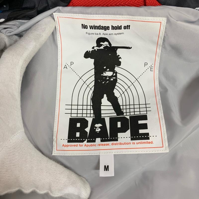 アベイシングエイプ A BATHING APE ジャケット、上着 ジャンパー、ブルゾン SPACE CAMO LONG HOODIE JACKET S  X 総柄 X ロゴ、文字 黒 / ブラック / X 灰 / グレー / X 青 / ブルー / X 白 / ホワイト /  メンズ USED 古着 中古 10015991