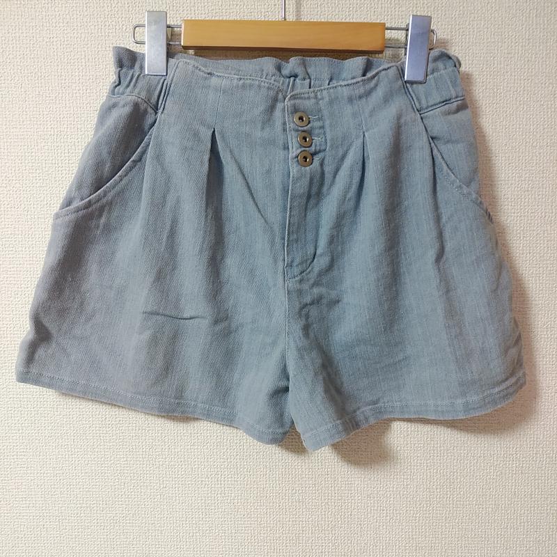 ミスティウーマン mysty woman パンツ ショートパンツ デニム M 無地 青 / ブルー /  レディース USED 古着 中古 10015993