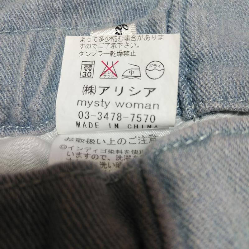 ミスティウーマン mysty woman パンツ ショートパンツ デニム M 無地 青 / ブルー /  レディース USED 古着 中古 10015993
