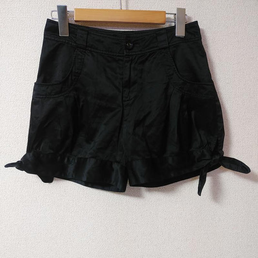アースミュージックアンドエコロジー earth music&ecology パンツ ショートパンツ 0 無地 黒 / ブラック /  レディース USED 古着 中古 10015994