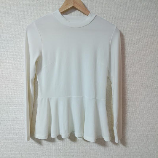 ローズバッド ROSE BUD カットソー 長袖 FREE 無地 白 / ホワイト /  レディース USED 古着 中古 10016006