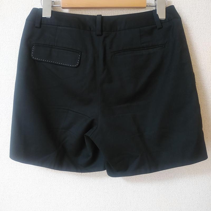 ロッソ ROSSO パンツ ショートパンツ 36 無地 黒 / ブラック / X 白 / ホワイト /  レディース USED 古着 中古 10016019