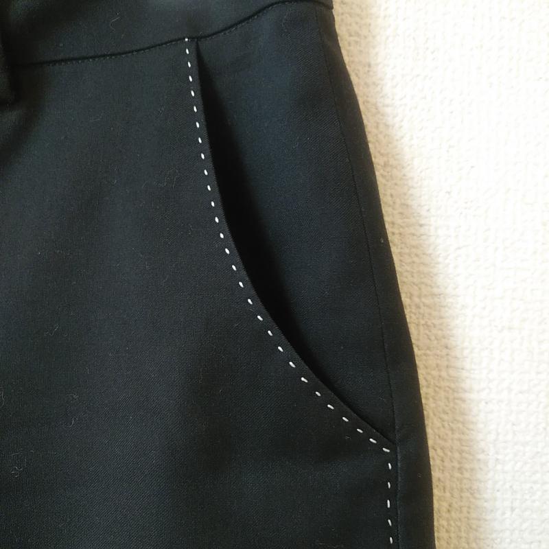 ロッソ ROSSO パンツ ショートパンツ 36 無地 黒 / ブラック / X 白 / ホワイト /  レディース USED 古着 中古 10016019