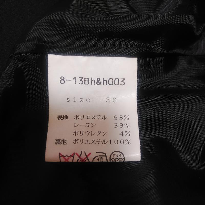 ロッソ ROSSO パンツ ショートパンツ 36 無地 黒 / ブラック / X 白 / ホワイト /  レディース USED 古着 中古 10016019
