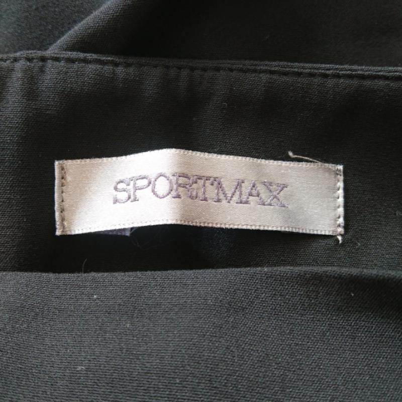 スポーツマックス SPORTMAX パンツ スラックス 42 無地 黒 / ブラック /  レディース USED 古着 中古 10016042