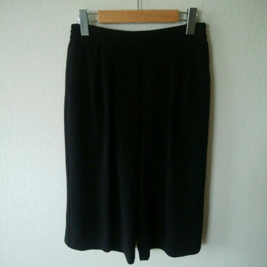 テチチ Te chichi ボトムス ボトムス ガウチョパンツ M 無地 黒 / ブラック /  レディース USED 古着 中古 10016088