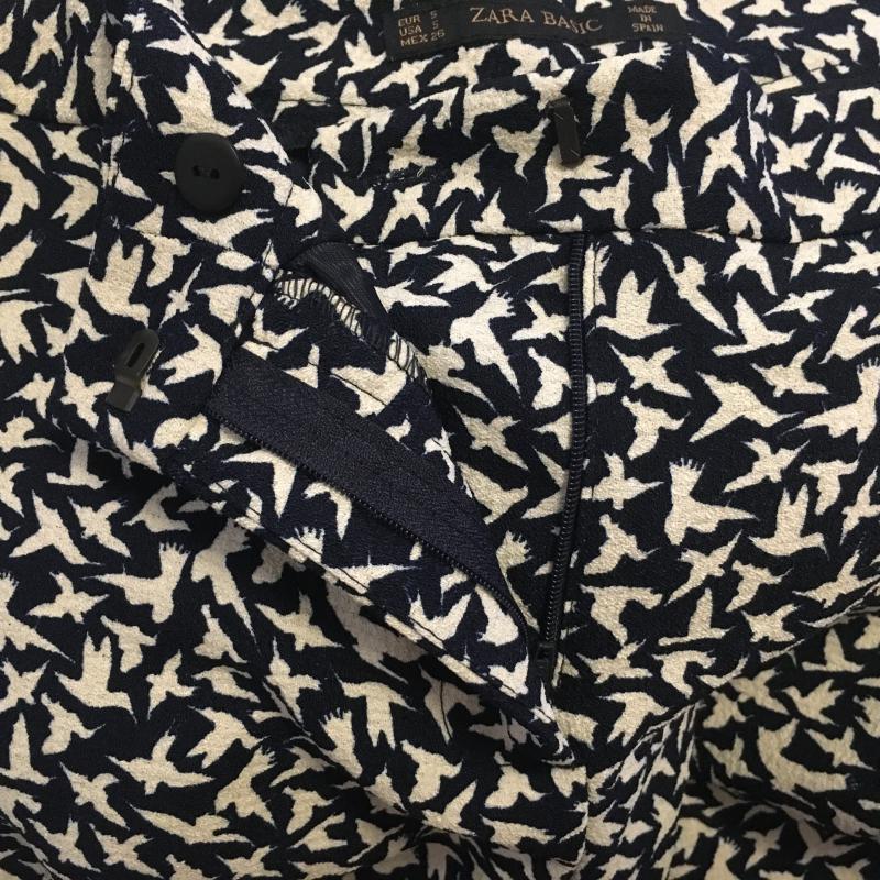 ザラベーシック ZARA BASIC パンツ ショートパンツ S  X 総柄 黒 / ブラック / X 白 / ホワイト /  レディース USED 古着 中古 10016298