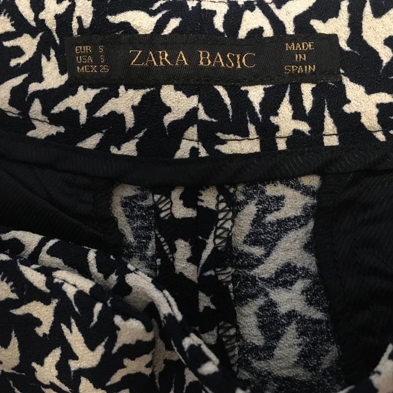 ザラベーシック ZARA BASIC パンツ ショートパンツ S  X 総柄 黒 / ブラック / X 白 / ホワイト /  レディース USED 古着 中古 10016298