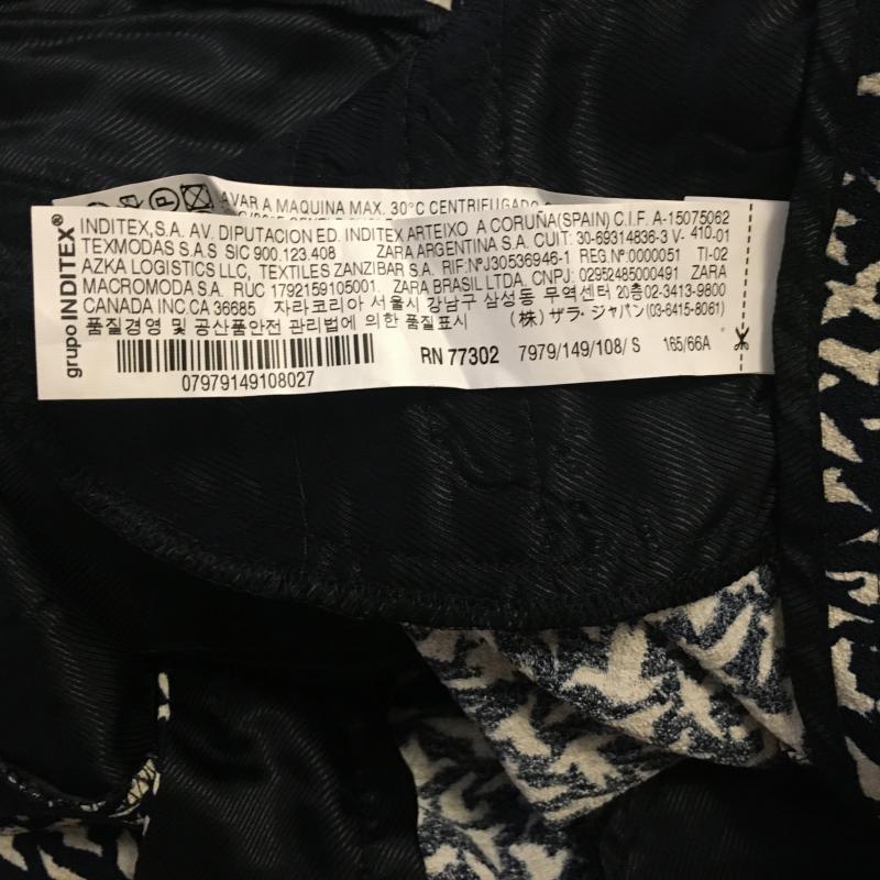 ザラベーシック ZARA BASIC パンツ ショートパンツ S  X 総柄 黒 / ブラック / X 白 / ホワイト /  レディース USED 古着 中古 10016298