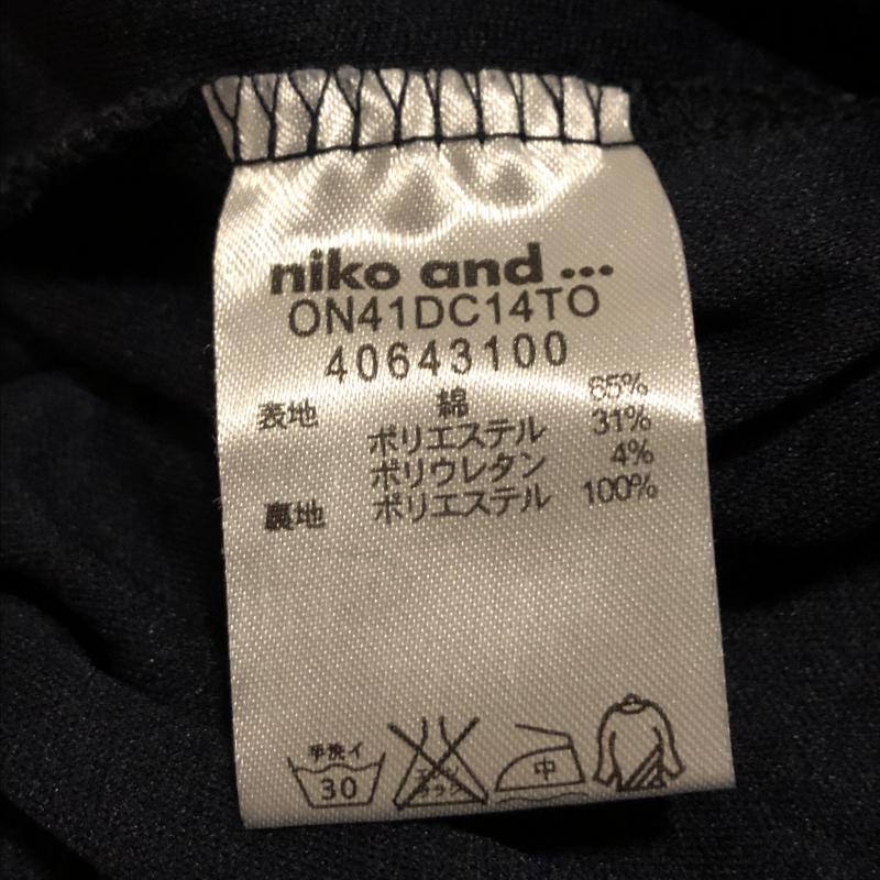 ニコアンド niko and... スカート ミニスカート 総柄 X  紺 / ネイビー /  レディース USED 古着 中古 10016350