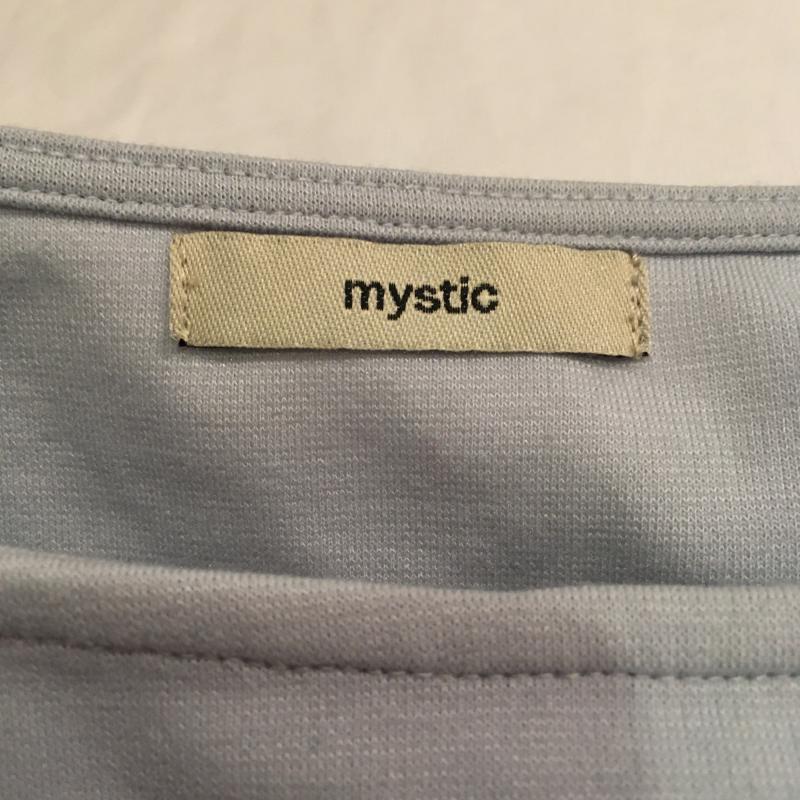 ミスティック mystic カットソー 長袖 袖、素材切り替え FREE 無地 青 / ブルー /  レディース USED 古着 中古 10016385
