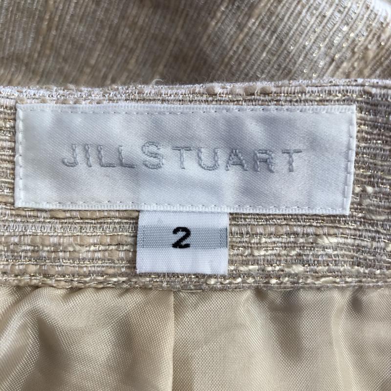 ジルスチュアート JILLSTUART スカート ひざ丈スカート 2 無地 X  ベージュ / ベージュ / X 金 / ゴールド /  レディース USED 古着 中古 10016411