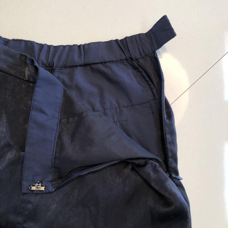 スライ SLY パンツ スラックス 1 無地 紺 / ネイビー /  レディース USED 古着 中古 10016426