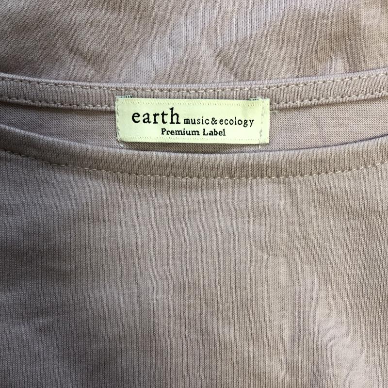 アースミュージックアンドエコロジー earth music&ecology カットソー 半袖 ラグランスリーブ FREE 無地 紫 / パープル /  レディース USED 古着 中古 10016473