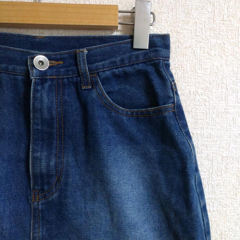 レイカズン Ray Cassin スカート ひざ丈スカート デニムスカート 2 無地 インディゴ / インディゴ /  レディース USED 古着 中古 10016624