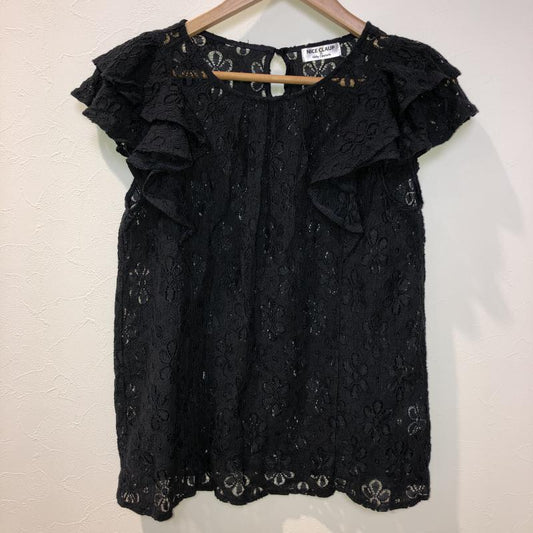 ナイスクラップ NICE CLAUP シャツ、ブラウス 半袖 M 無地 X  紺 / ネイビー /  レディース USED 古着 中古 10016648