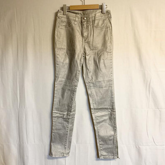 ジーナシス JEANASIS パンツ ワークパンツ、ペインターパンツ XS 無地 銀 / シルバー /  レディース USED 古着 中古 10016772
