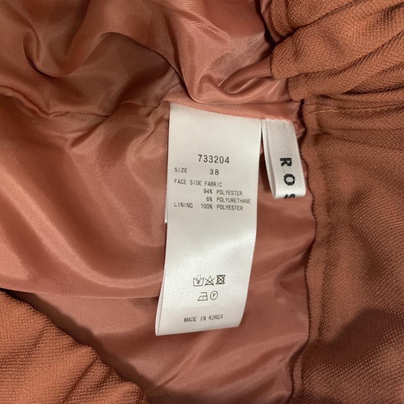 ロージー ROSIEE パンツ スラックス 38 無地 茶 / ブラウン /  レディース USED 古着 中古 10016791