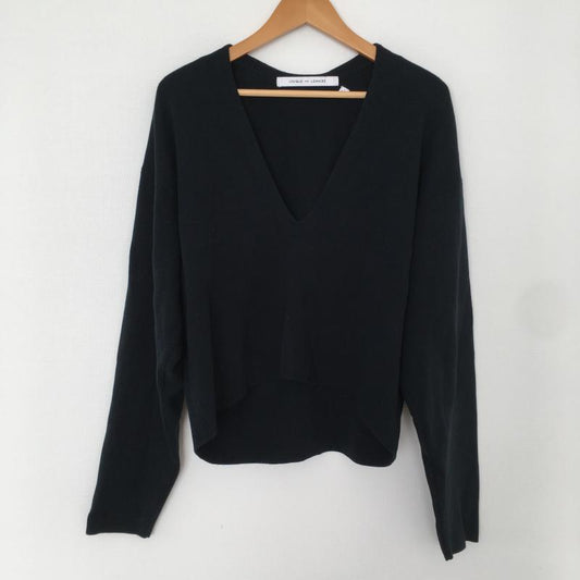 ユニクロ アンド ルメール UNIQLO AND LEMAIRE ニット、セーター 長袖 L 無地 紺 / ネイビー /  レディース USED 古着 中古 10016845